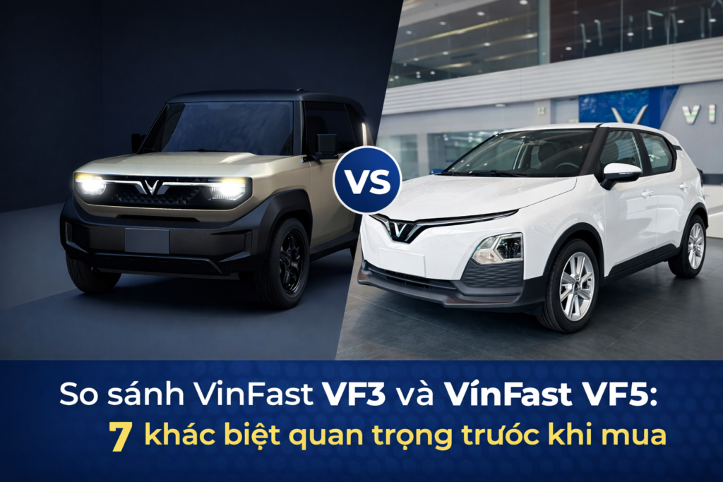 So sánh VinFast VF3 và VinFast VF5